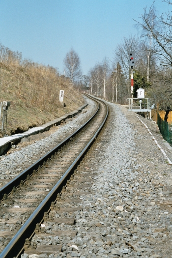 Das Einfahrsignal nach Zittau Hbf.