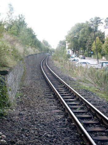 Blick in Richtung Zittau Haltepunkt