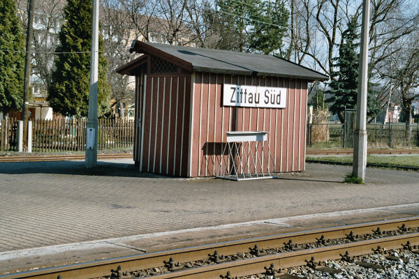 Der rekonstruierte Freiabtritt von Zittau Süd