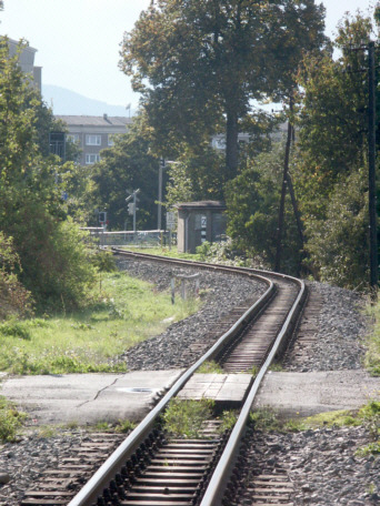 Die Strecke Richtung Mandaubrücke