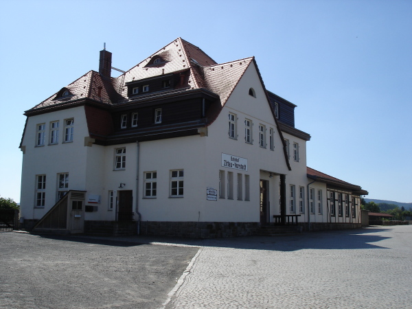 Das Bahnhofsgebäude in Zittau Vorstadt