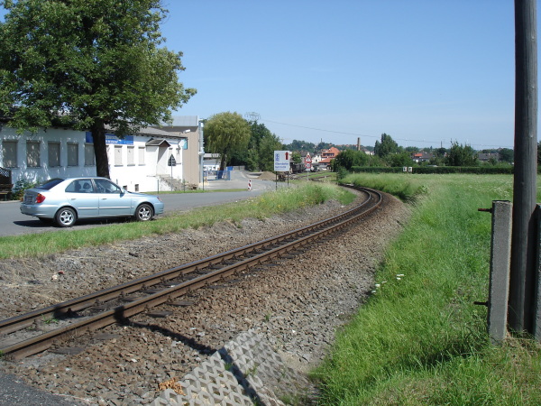 Blick zurück zum Bahnhof Zittau-Vorstadt