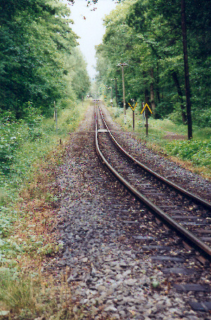 View in direction of Oybin Lower Village Stop